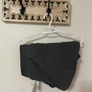 Green athletic shorts